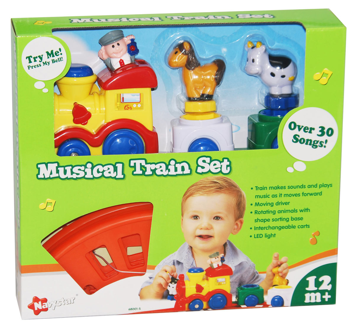 Musical train set (2 carts) Try me [68001S] Lionel's juguetes